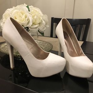 White pumps